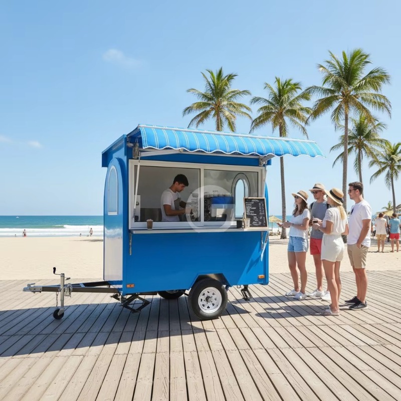 Vintage Coffee Equipment - Food Truck, Rimorchio per Caffè, Carretto