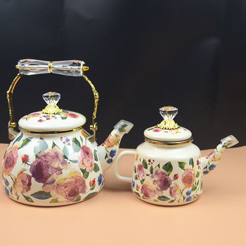 Vintage Coffee Equipment - Pittura a olio Vintage bollitore smaltato