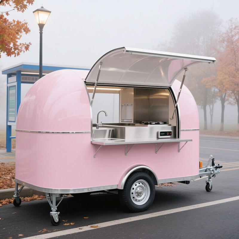 Coffee Equipment - Grande Food Truck Rosa Completamente Attrezzato