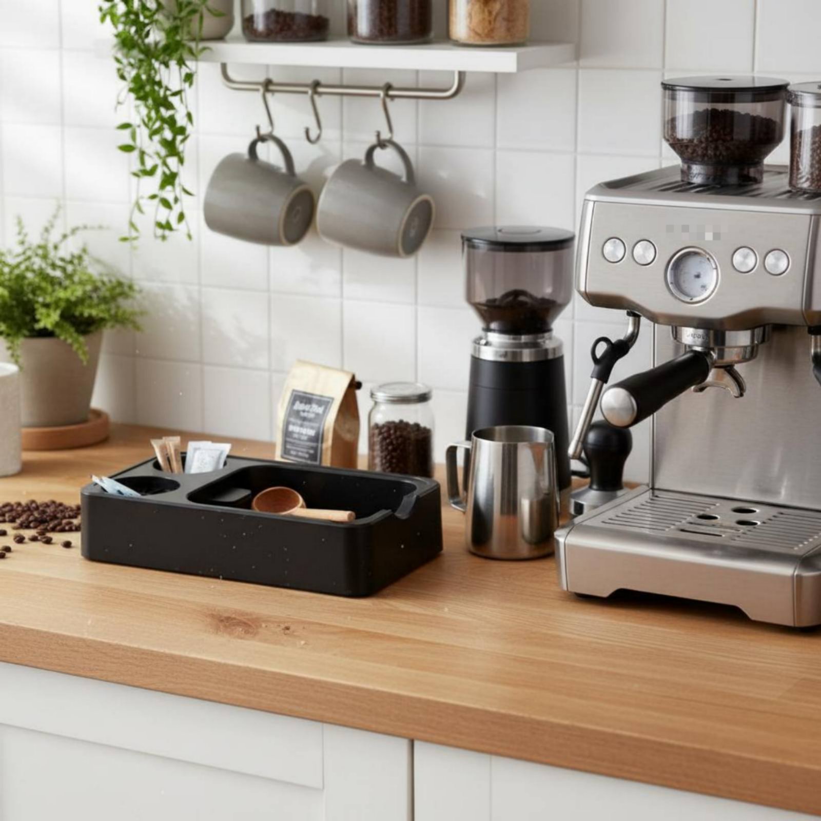 Coffee Knock Box - Stazione Knock Box Facile da Pulire,