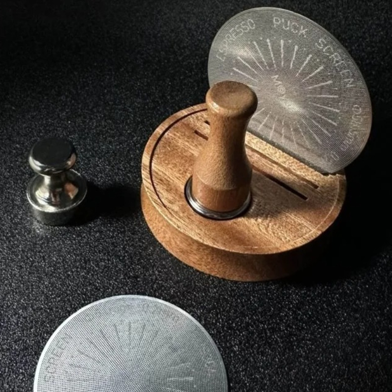 Coffee Equipment Set - Schermo per Puck Espresso con Manico