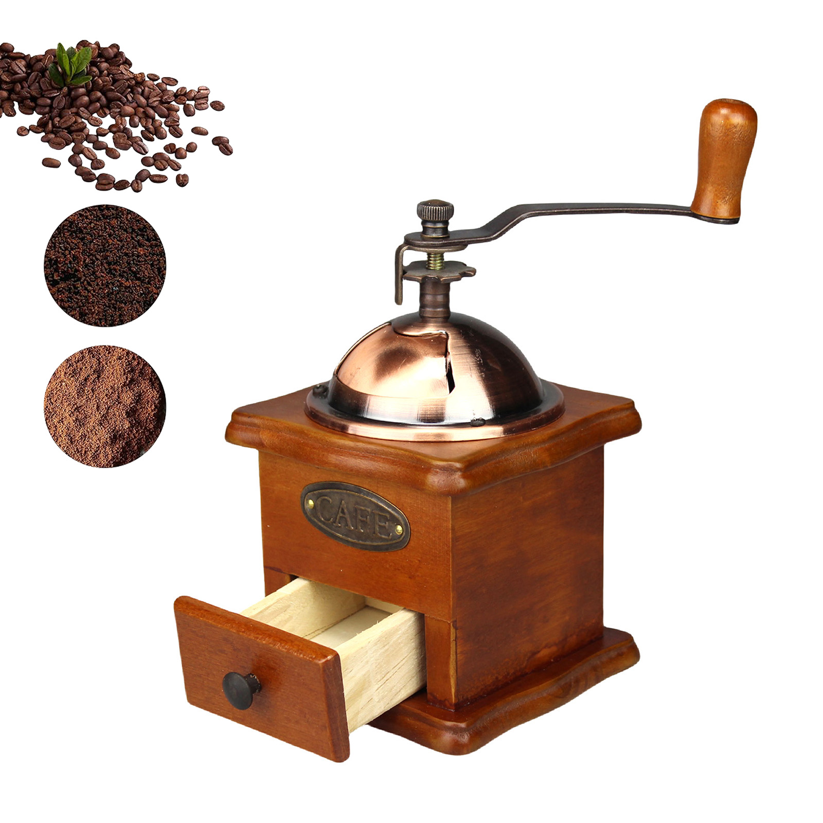 Vintage Coffee Equipment - Macinacaffè manuale antico Macinacaffè a manovella