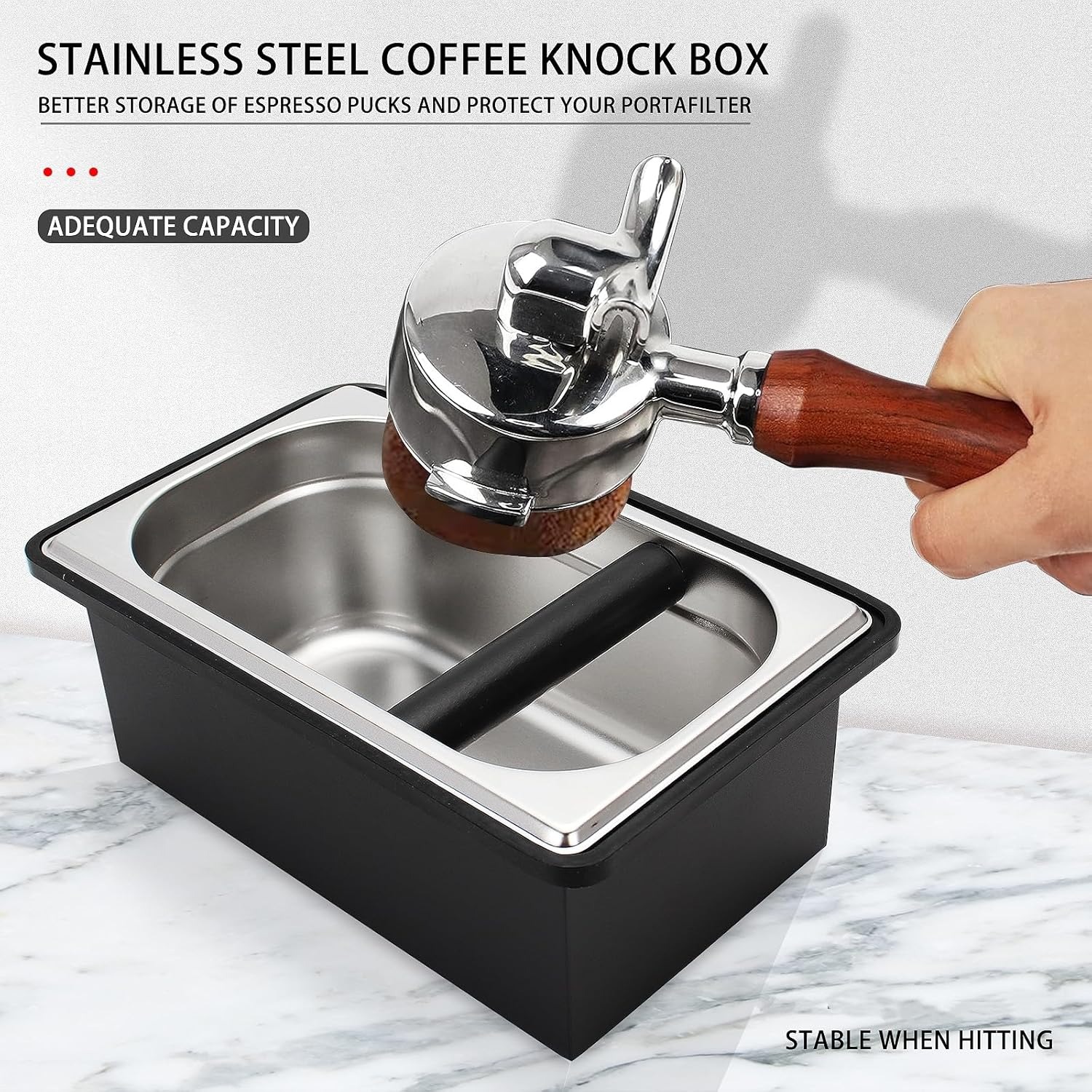 Coffee Knock Box - Contenitore per Fondi di Caffè in
