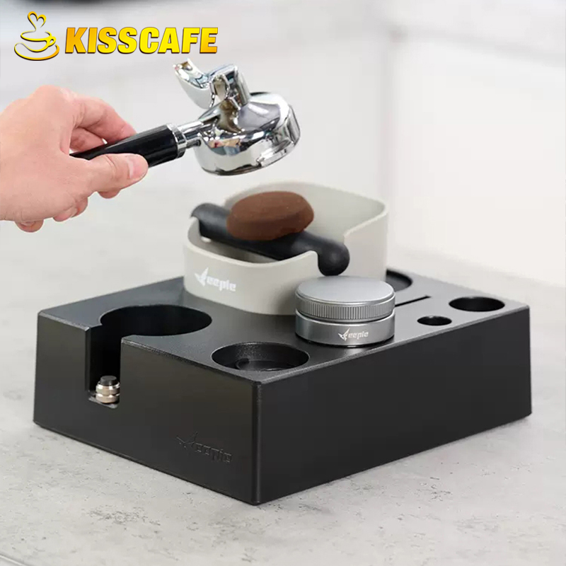 Coffee Knock Box - Caffè Tamper Stazione Zerbino Supporto Portafiltro